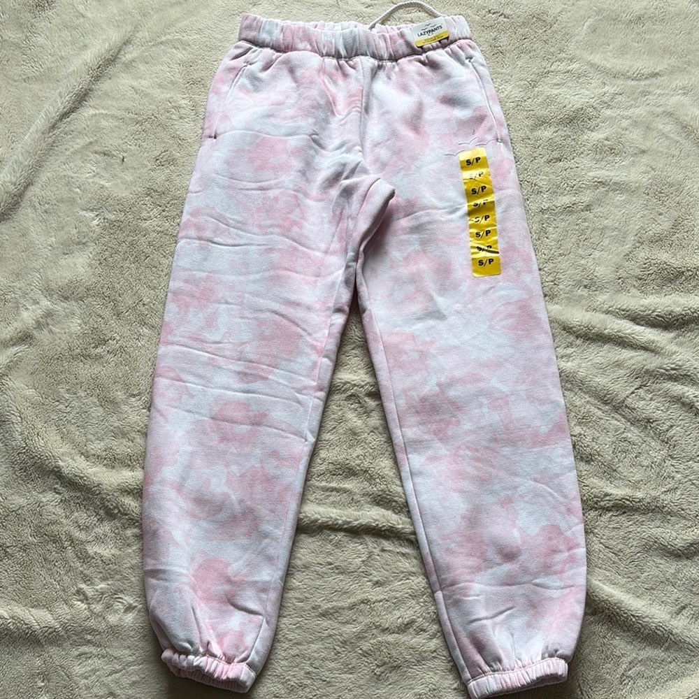 66 Lazy Pants Pink Tie-Dye Joggers – Size S | Cloud‎ Soft | Cozy Luxe | - Picture 3 of 10